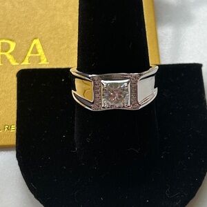 Certified 1.0‎ Moissanite size 10 Unisex Ring